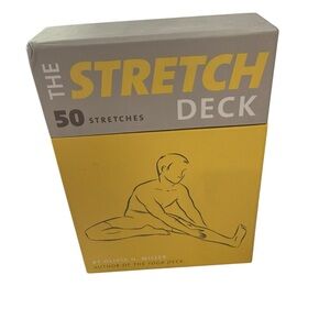 The Stretch Deck by Olivia Miller Neck Back wrists Leg Stretches Ilustrated
